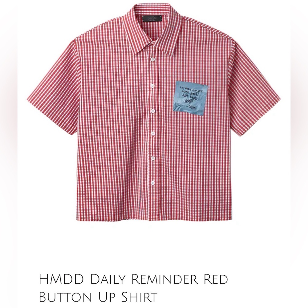 NWT HMDD daily Remind Button Up Shirt, Size XXL